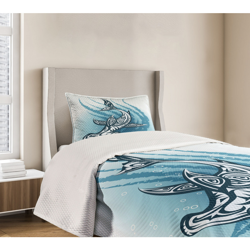 Hammerhead Fish Ornate Bedspread Set