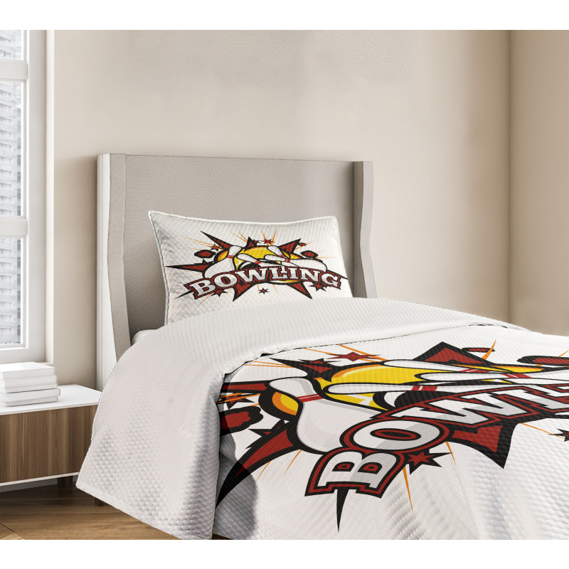 Cartoon Retro Crash Bedspread Set