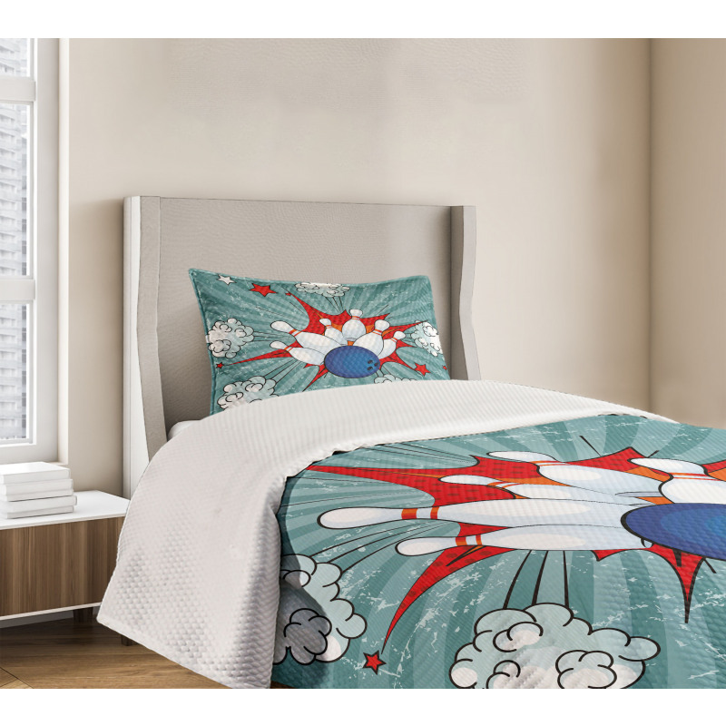 Retro Comic Blast Bedspread Set