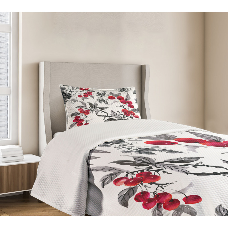 Mountain Ashes Artwork Bedspread Set