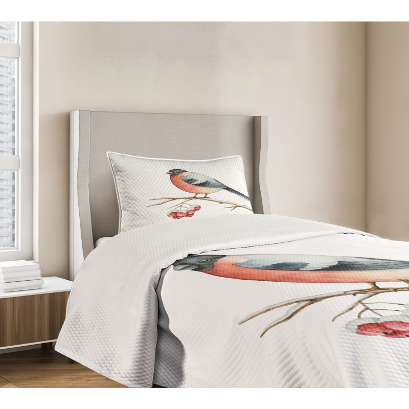 Wild Bird Watercolor Bedspread Set