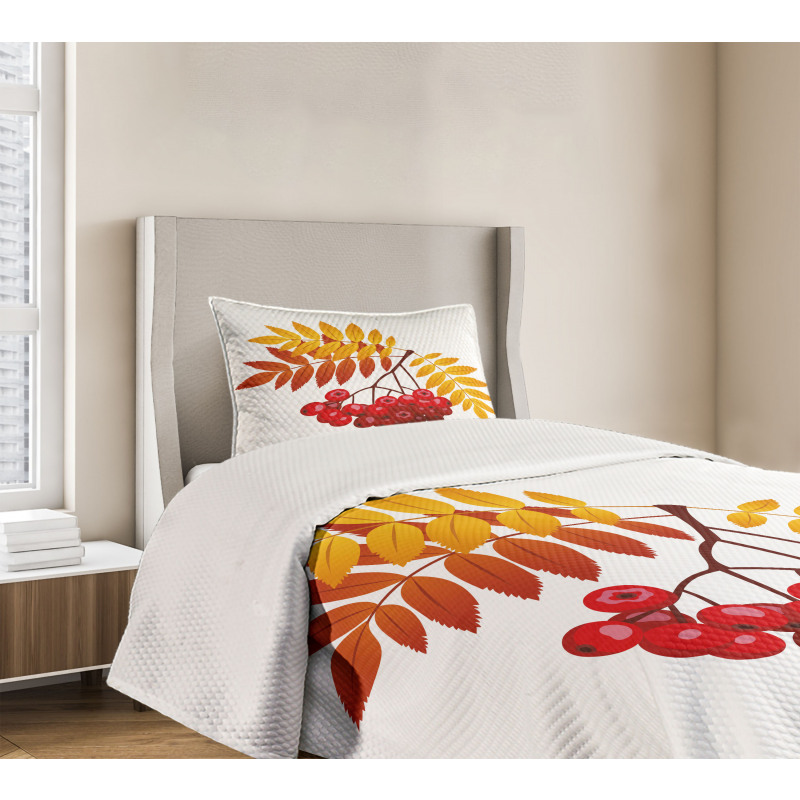 Rural Berries in Fall Bedspread Set