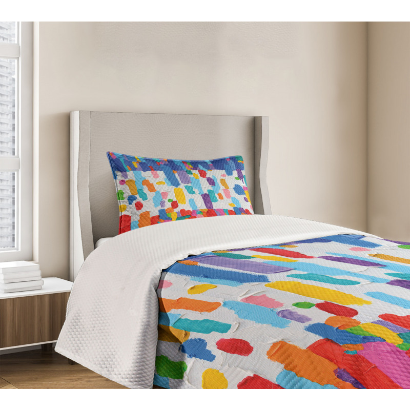 Colorful Abstract Painting Bedspread Set