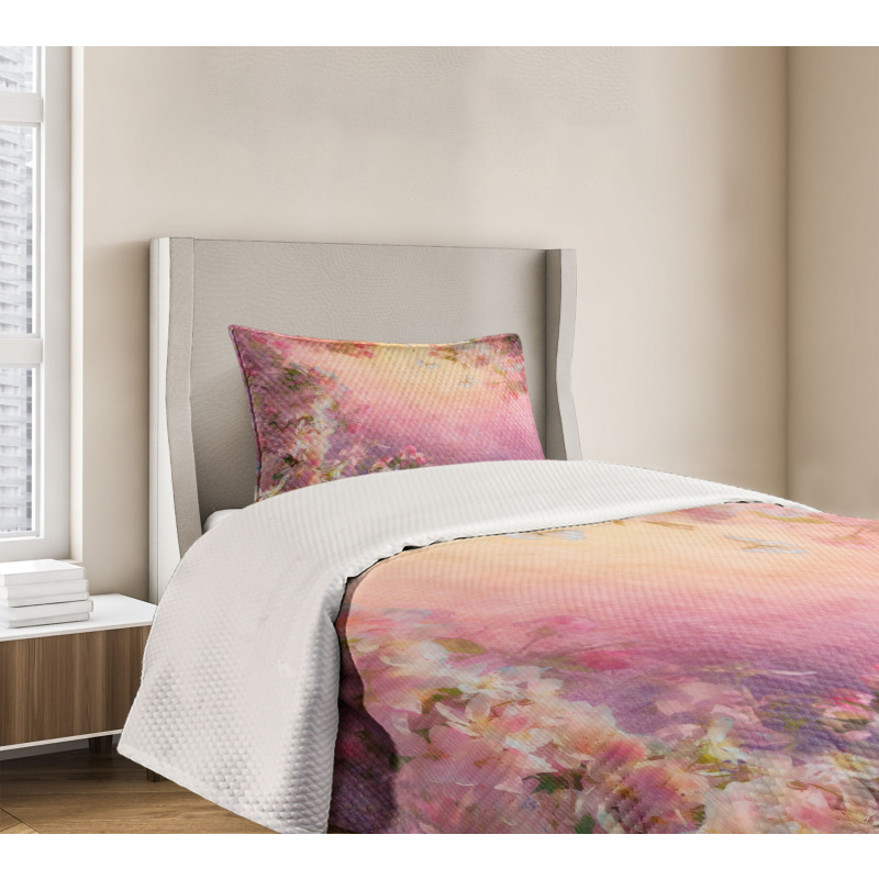 Enchanted Blossom Petals Bedspread Set