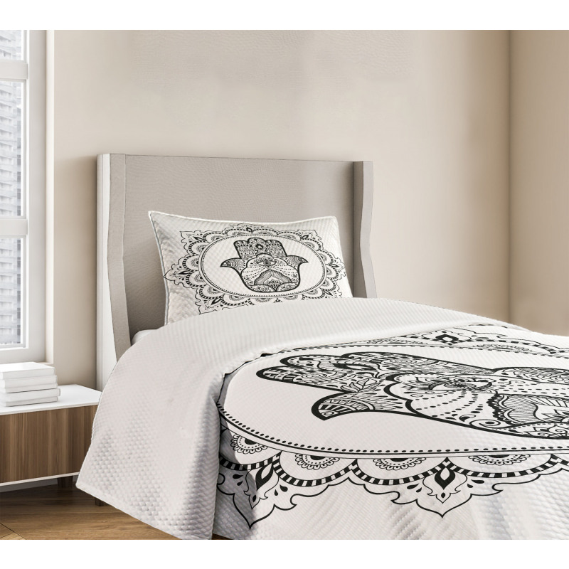 Mehndi Mandala Oriental Bedspread Set