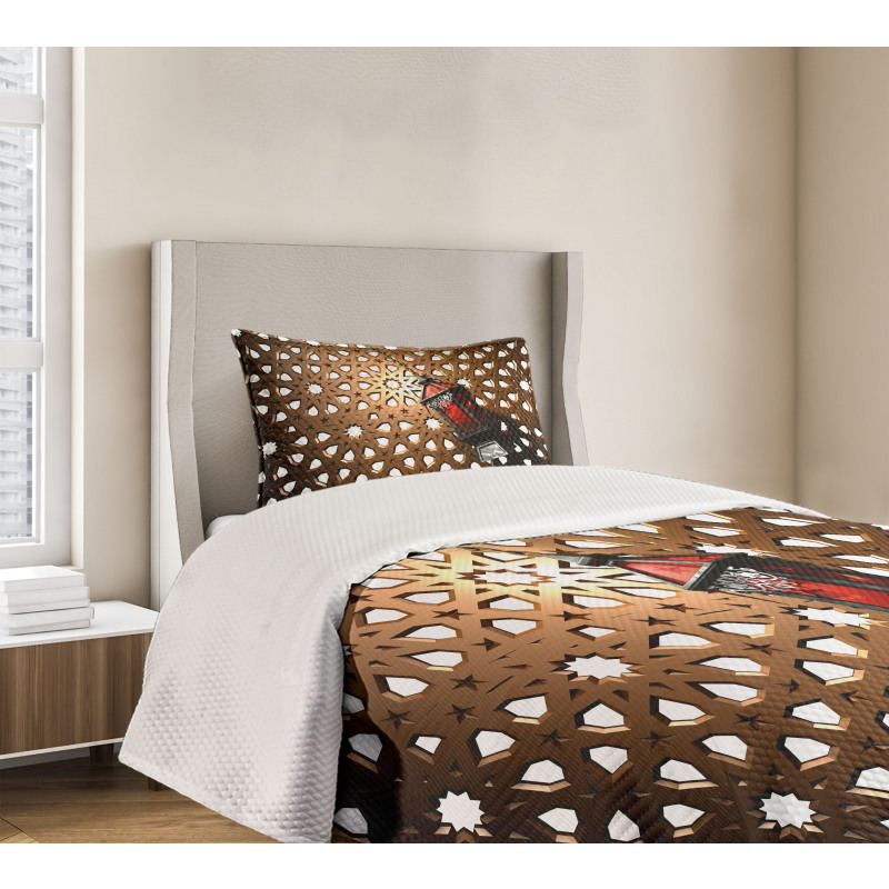 Egyptian 3D Fanoos Bedspread Set