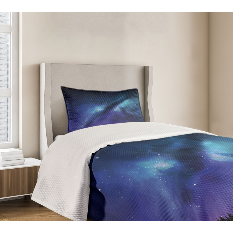 Milky Way Cosmos Inspired Bedspread Set