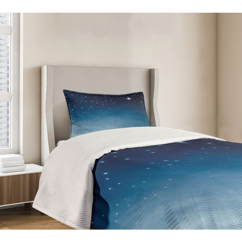 Ombre Sky Universe Cosmos Bedspread Set