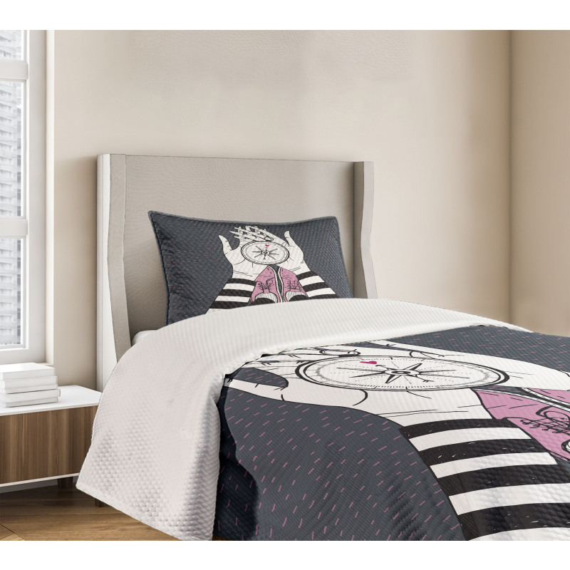 Search for Love Girl Bedspread Set