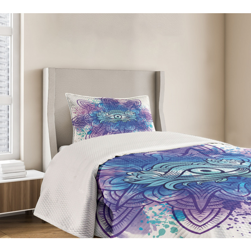 Third Eye Mandala Chakra Bedspread Set