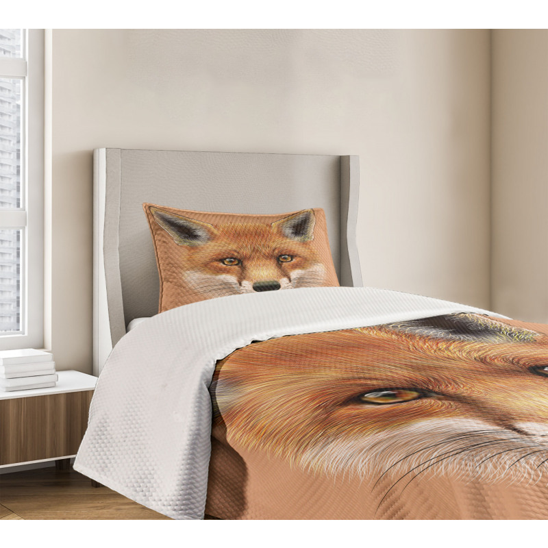 Fluffy Face Forest Bedspread Set