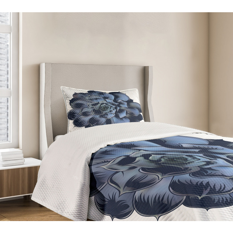 Echeveria Cactus Blossom Bedspread Set