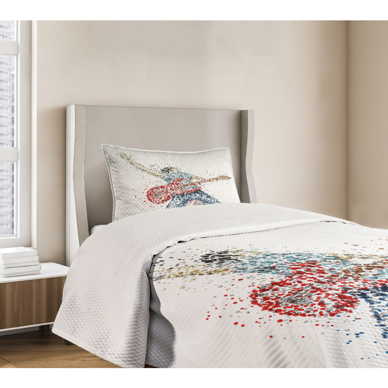 Guitarist Dots Bedspread Set