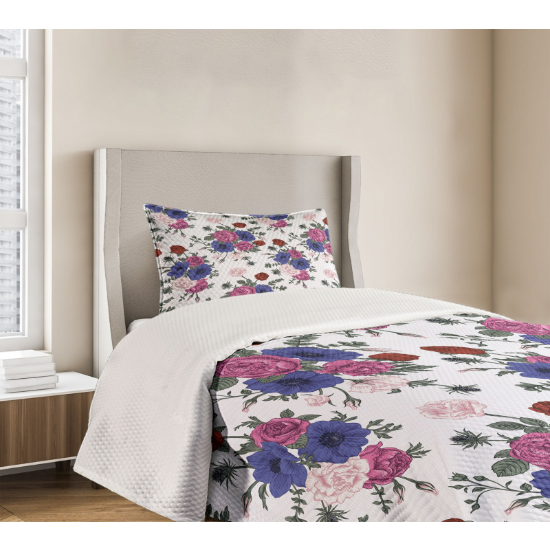 Colorful Corsage Bedspread Set