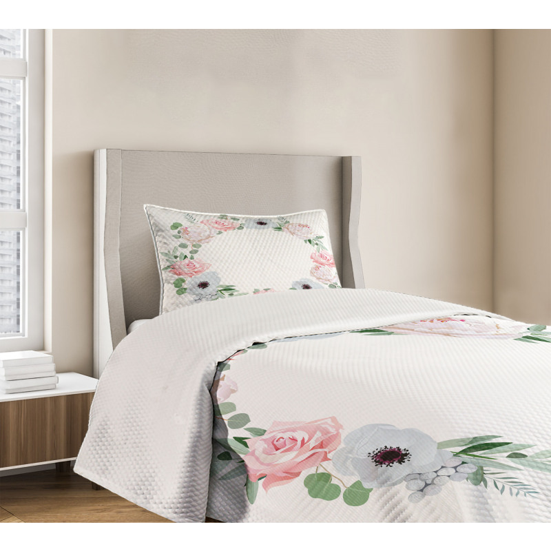 Delicate Leaves Bedspread Set