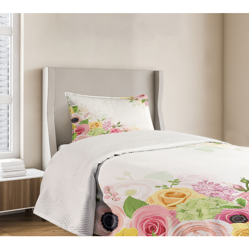Ranunculus Hydrangea Bedspread Set