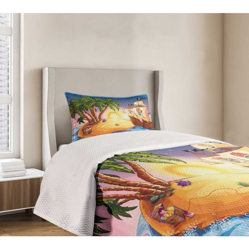 Exotic Sea Island Bedspread Set