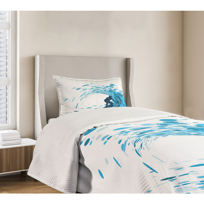 Huge Wave Athlete Bedspread Set