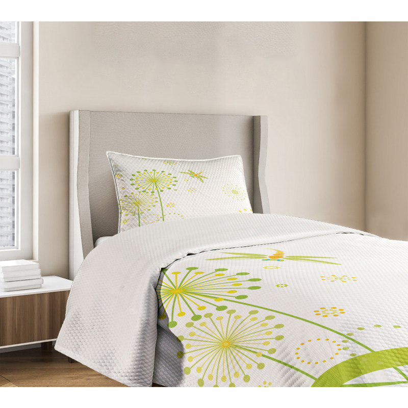 Spring Dandelion Art Bedspread Set