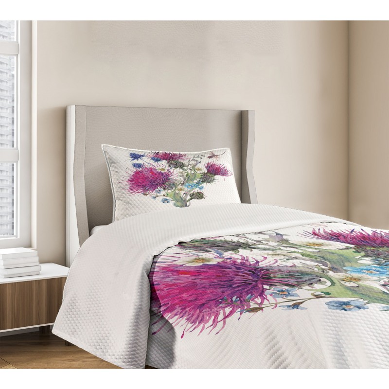 Summer Meadow Herbs Bedspread Set