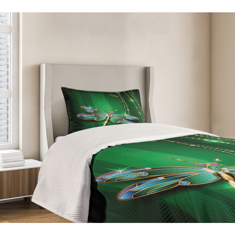 Vivid Gemstone Bedspread Set