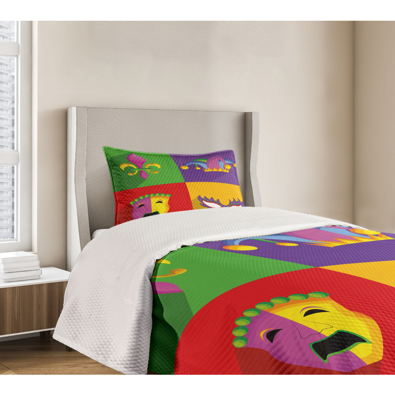 Colorful Frame Bedspread Set
