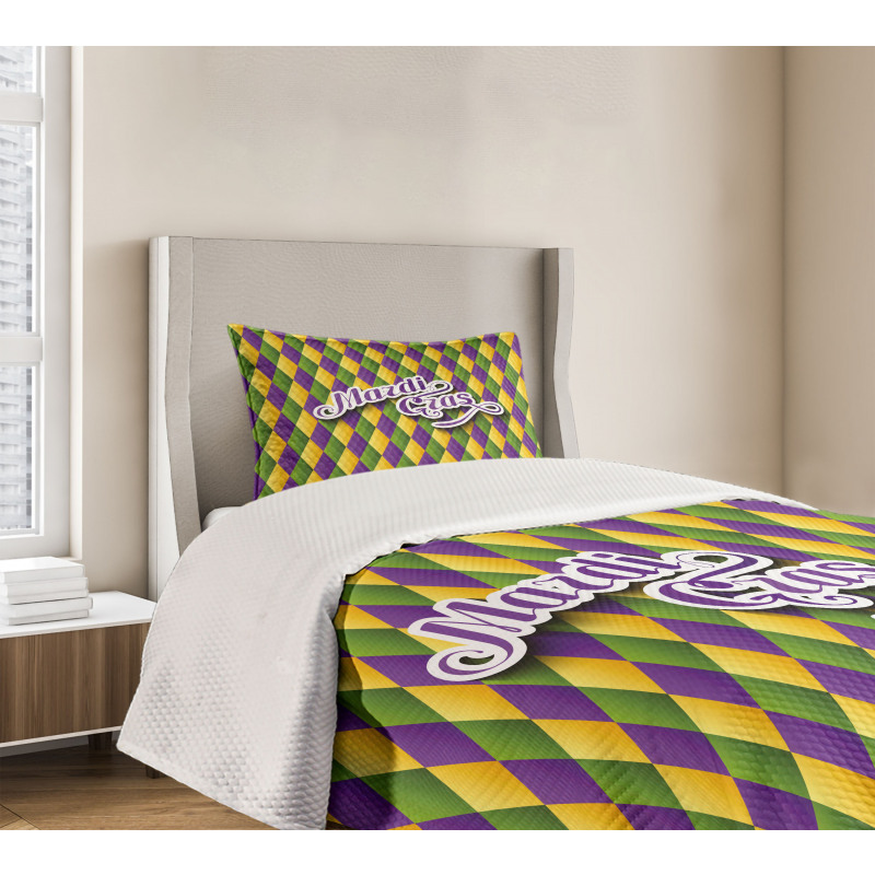 Hand Writing Design Bedspread Set