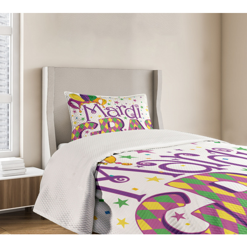 Joyful Party Theme Bedspread Set