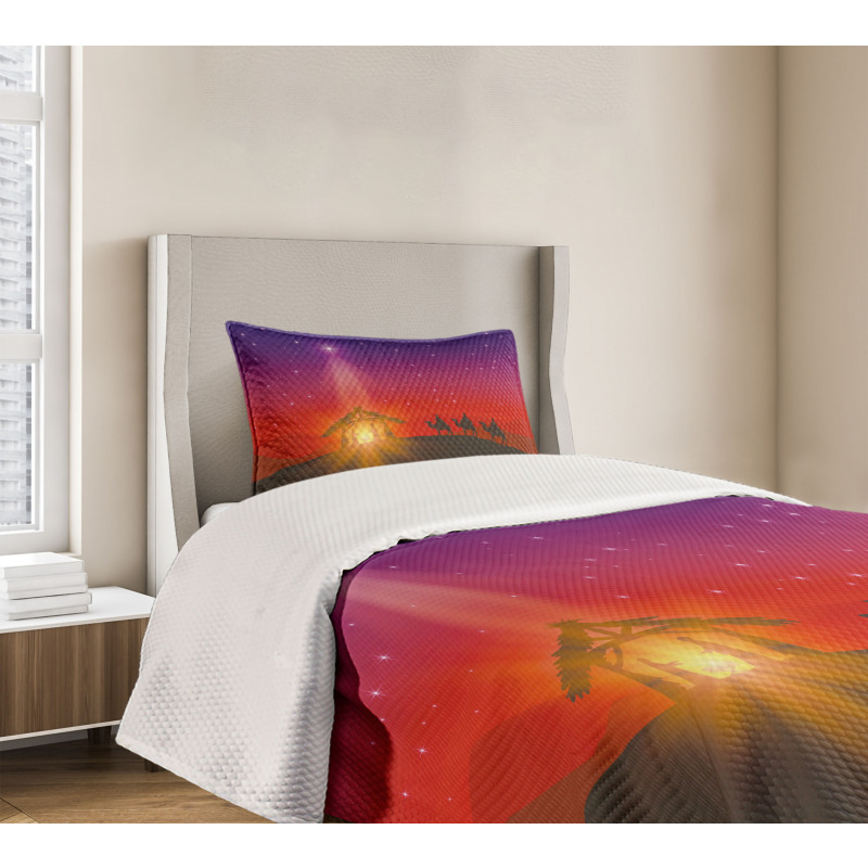 Star with Camels Desert Bedspread Set