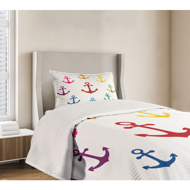 Colorful Marine Bedspread Set