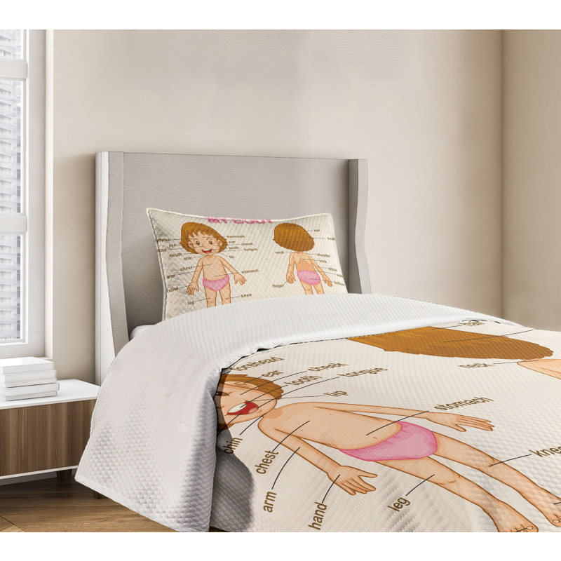 Cartoon Children Bedspread Set