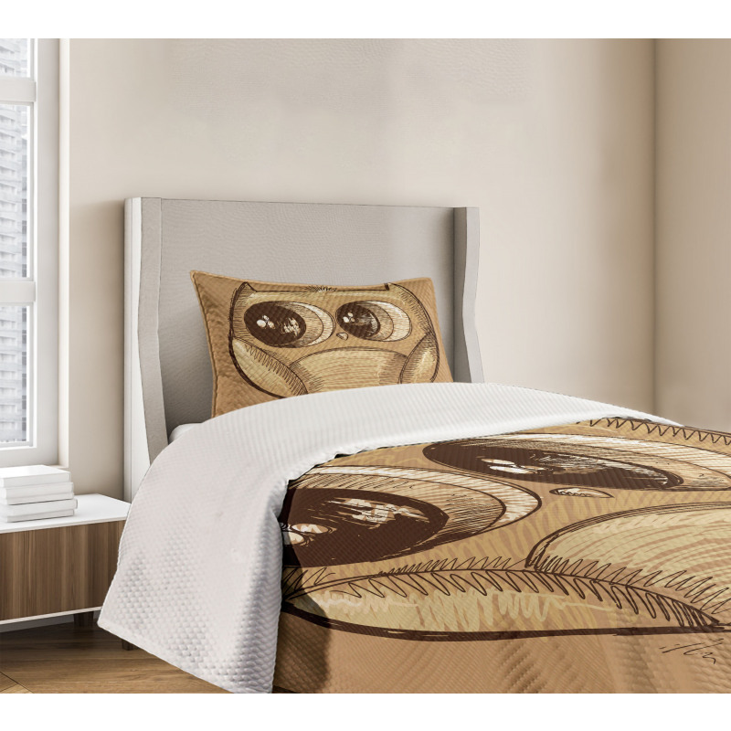 Owl Big Eyes Bedspread Set