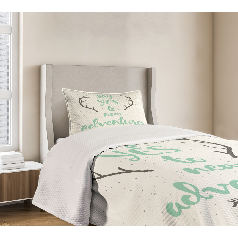 Words Antlers Arrows Bedspread Set