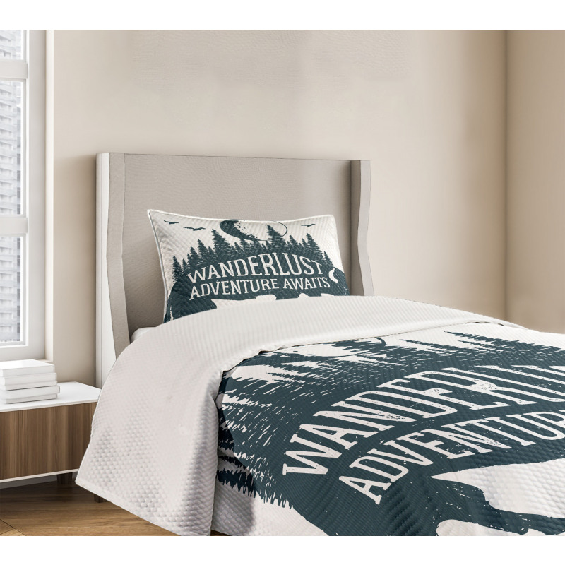 Buffalo Forest Moon Bedspread Set