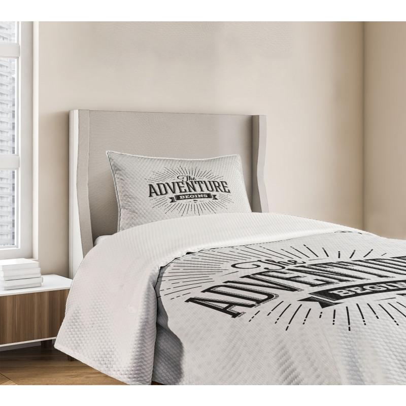 Retro Vintage Words Bedspread Set