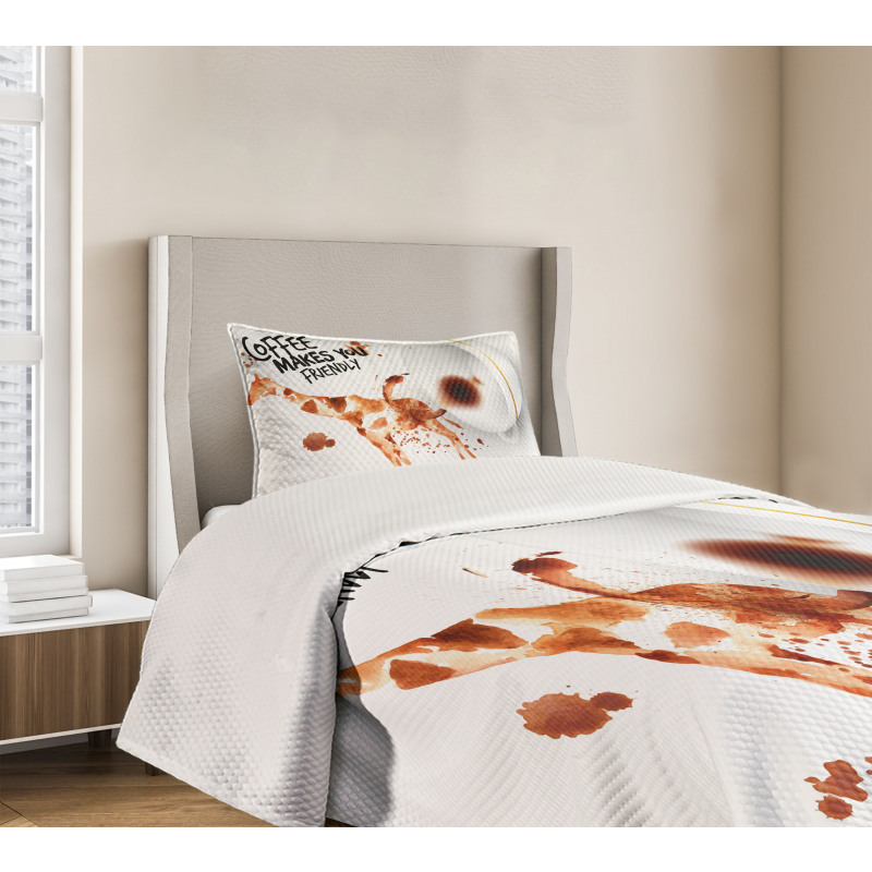 Funny Giraffe Bedspread Set