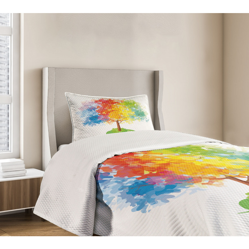 Abstract Tree Nature Bedspread Set