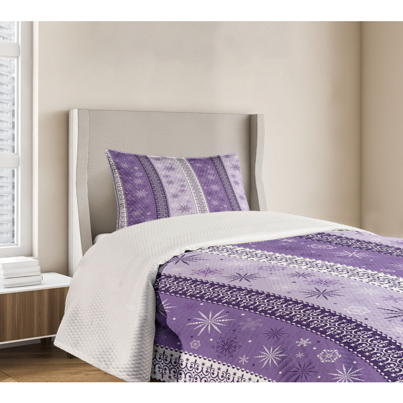 Christmas Snowflake Noel Bedspread Set