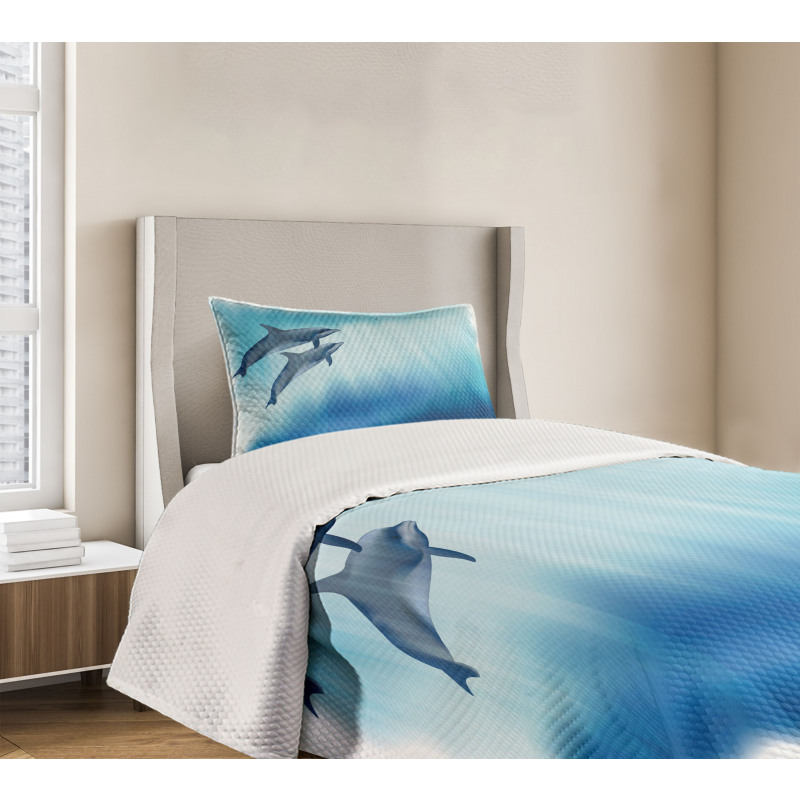 Underwater Scene Fish Bedspread Set