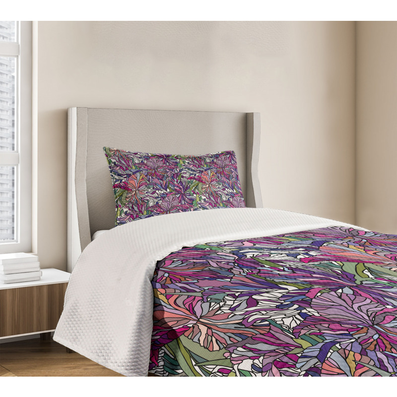 Tropical Jungle Bouquet Bedspread Set