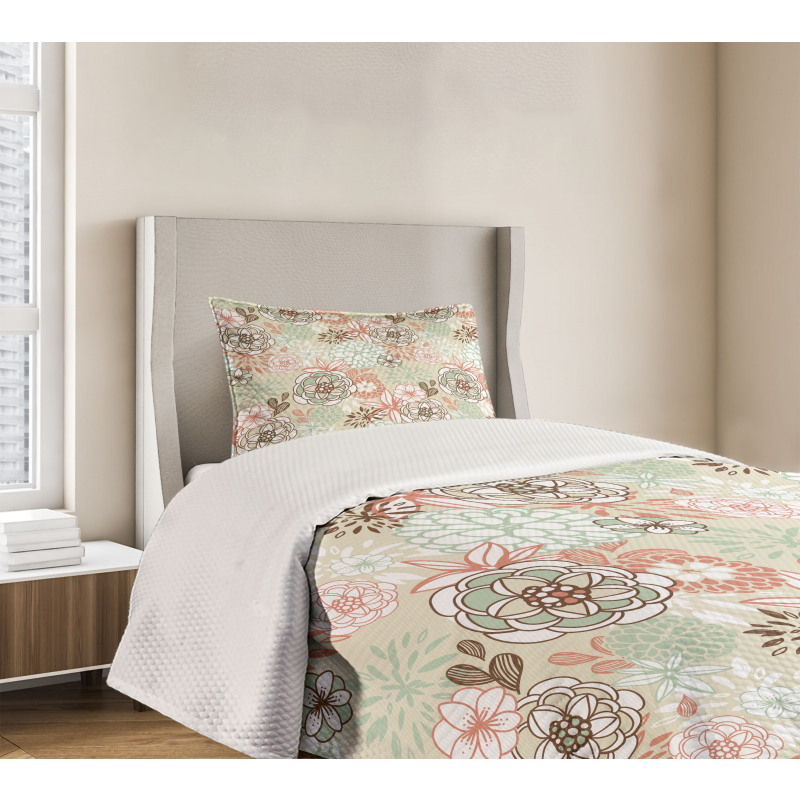 Romantic Wildflowers Bedspread Set