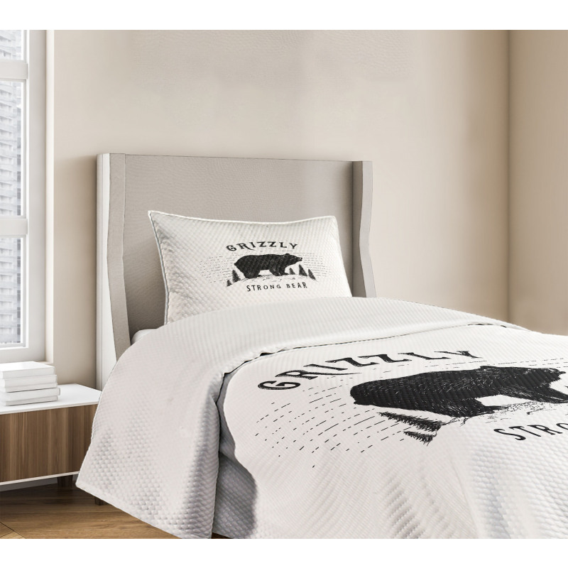 Strong Wild Animal Forest Bedspread Set