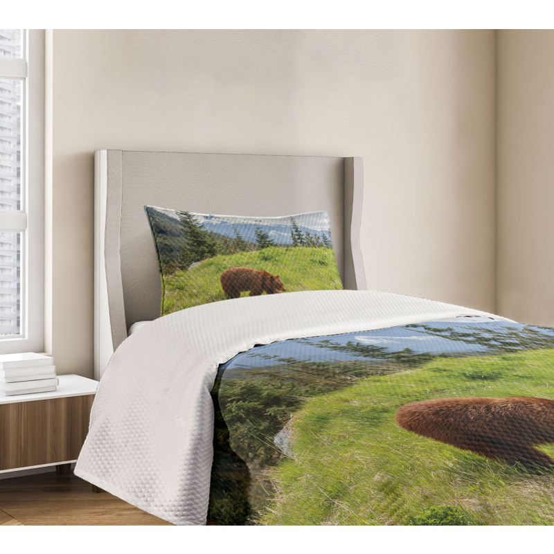 Fur Animal Nature Habitat Bedspread Set