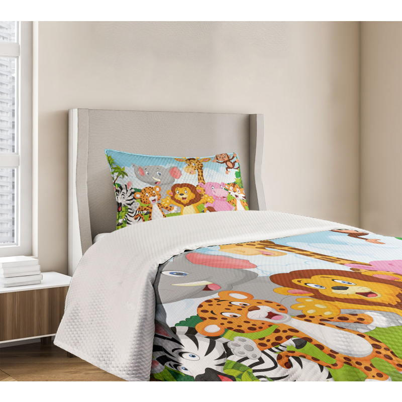 Comic Savannah Bedspread Set