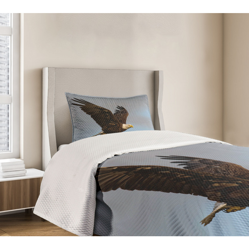 Hunter Bird in Open Sky Bedspread Set