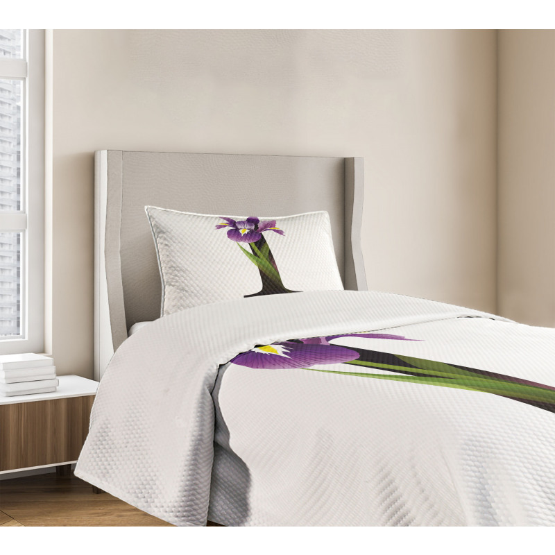 Iris Flowers Capital I Bedspread Set