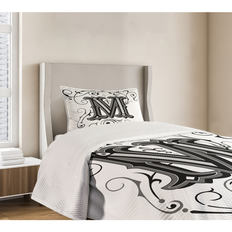 Eastern Abstract M Bedspread Set