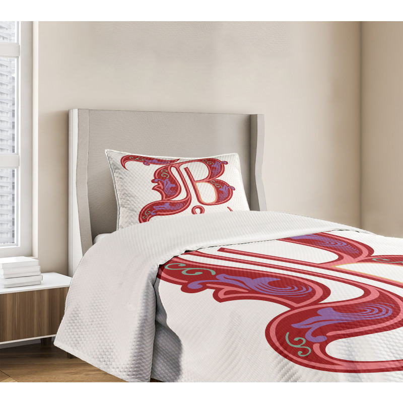 Gothic Abstract B Sign Bedspread Set