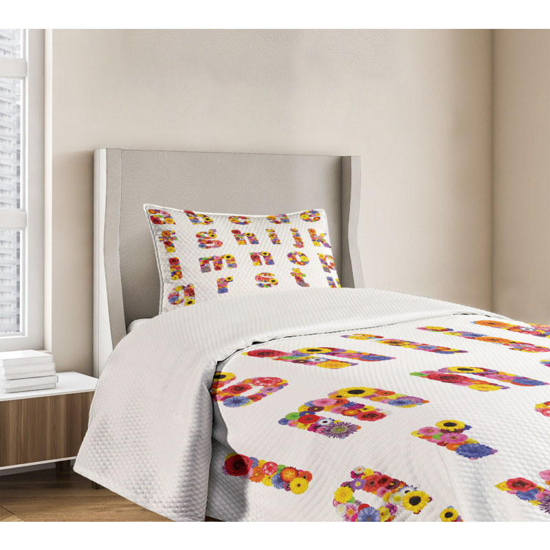 Blooming Nature Flowers Bedspread Set