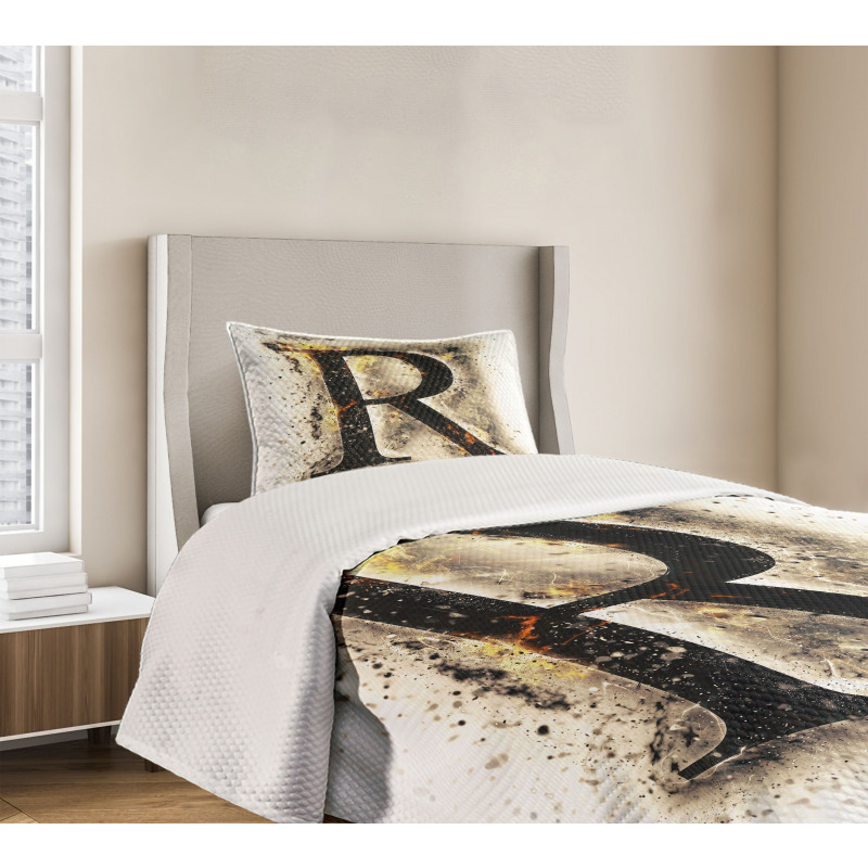 Gothic Baroque Writing Bedspread Set